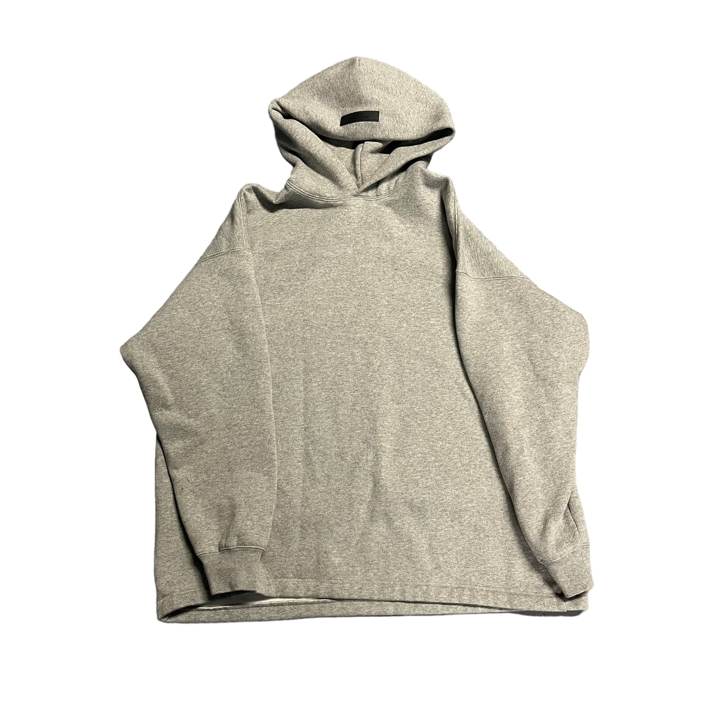 Essentials Oatmeal Cropped Hoodie