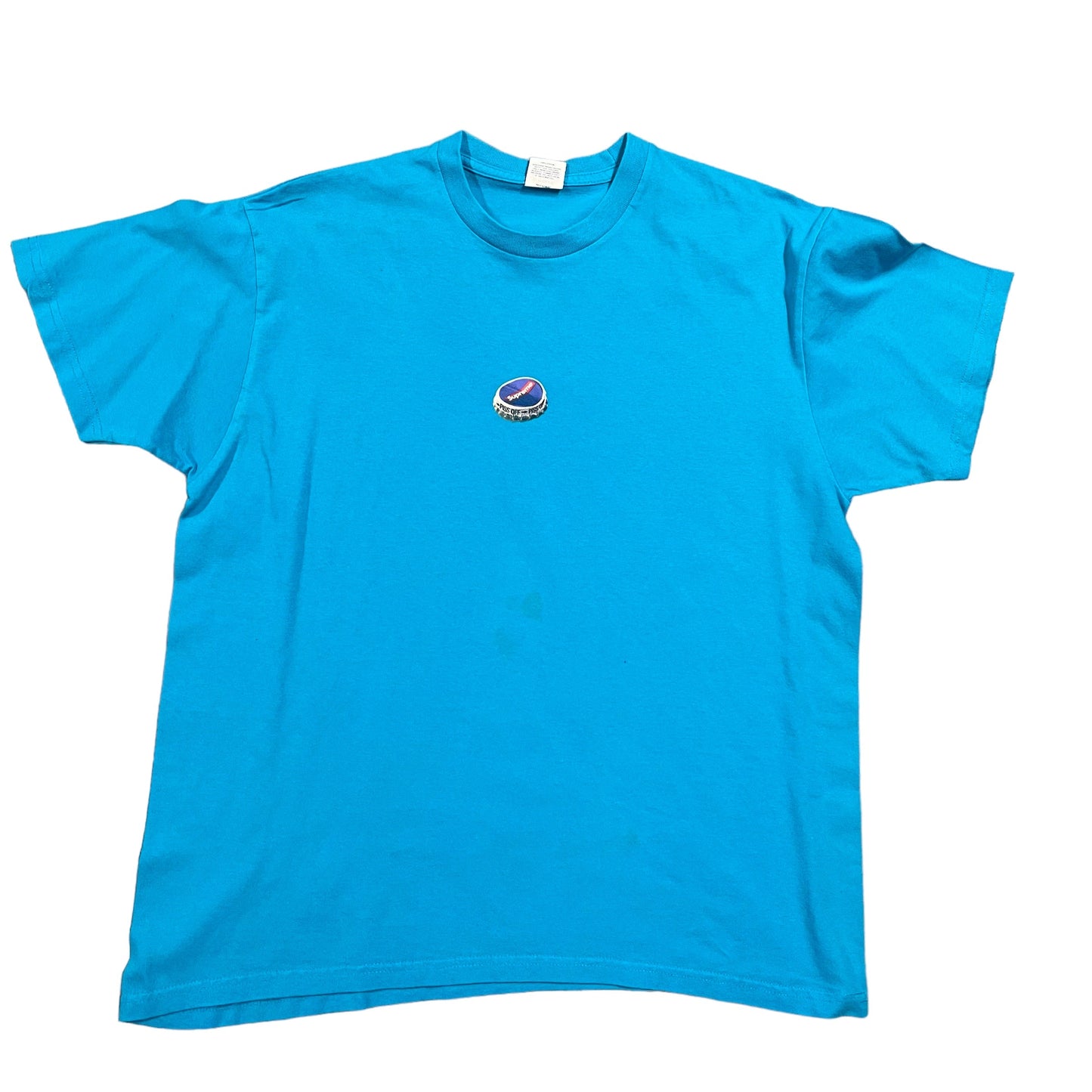 Supreme Bottle Cap Blue Tee