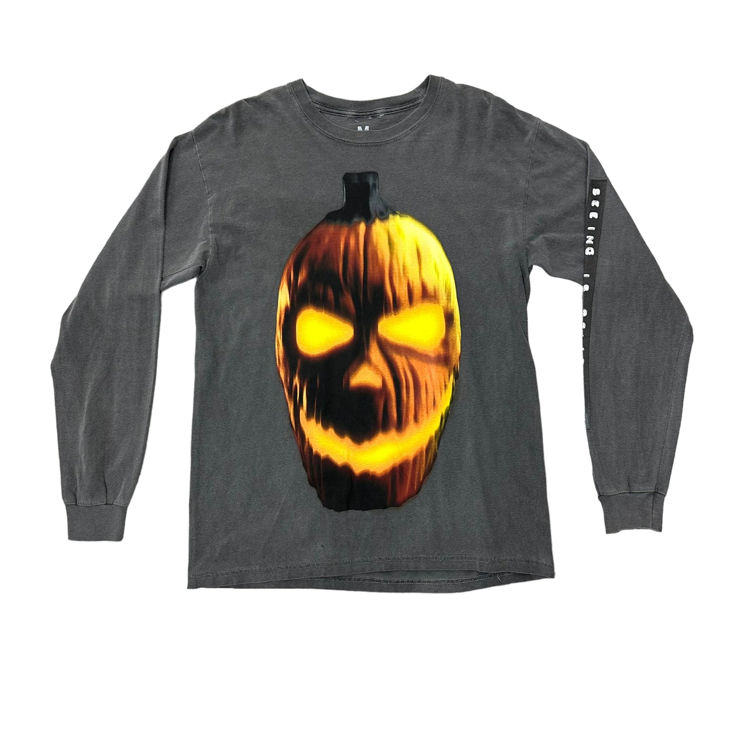 Travis Scott Halloween Pumpkin L/S Grey Tee X