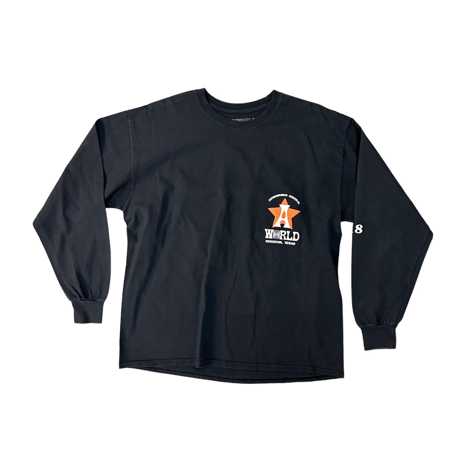 Travis Scott Astroworld Fest 2018 A Star Black L/S Tee