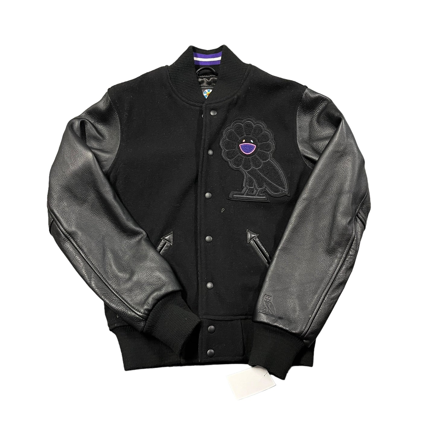 Drake x Murakami Leather Bomber Jacket
