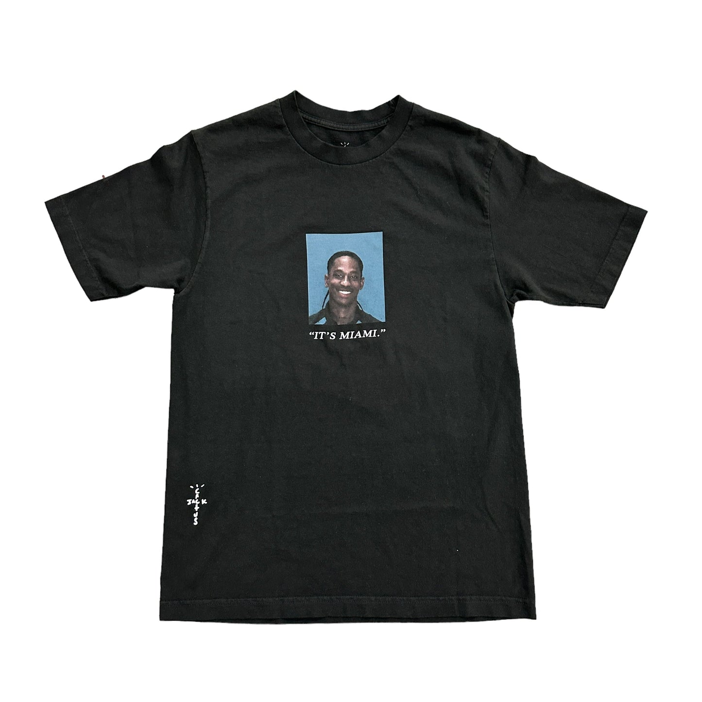 Travis Scott Miami Mugshot Black Tee