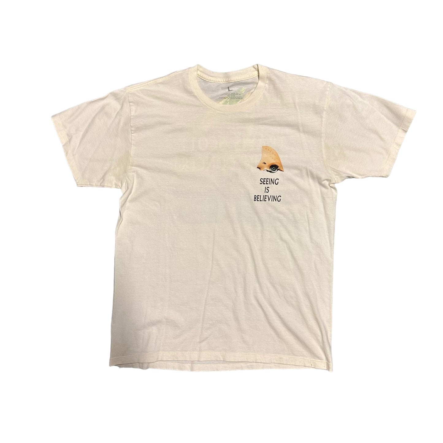Travis Scott Seeing Is Believing Dragonfly Creme Tee