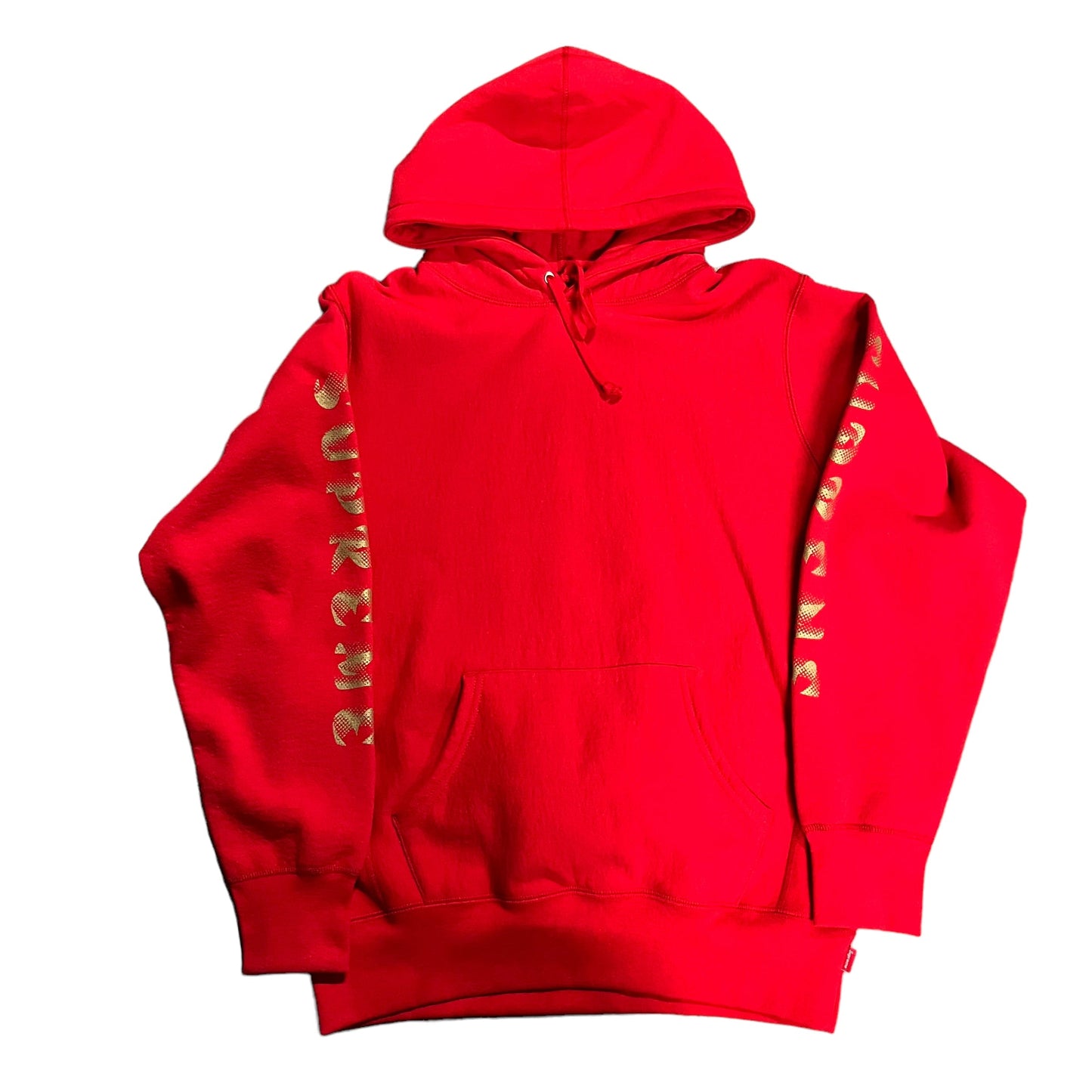 Supreme Gradient Sleeve Red Hoodie