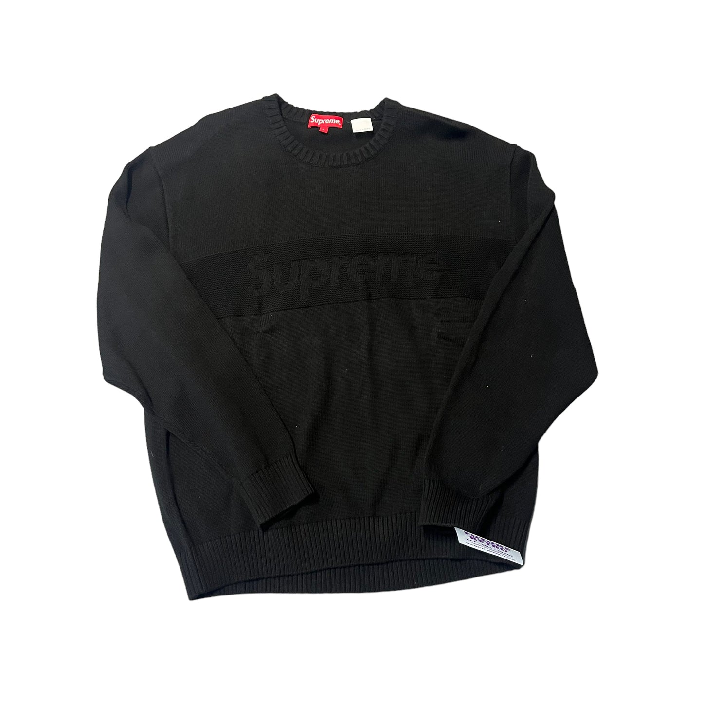 Supreme Black Knitted Sweater