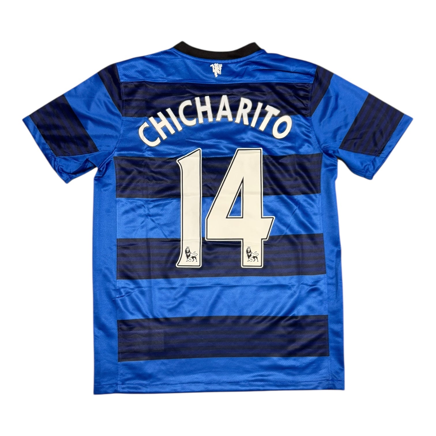 Manchester United 11/12 Away Blue Stripes Jersey - CHICHARITO