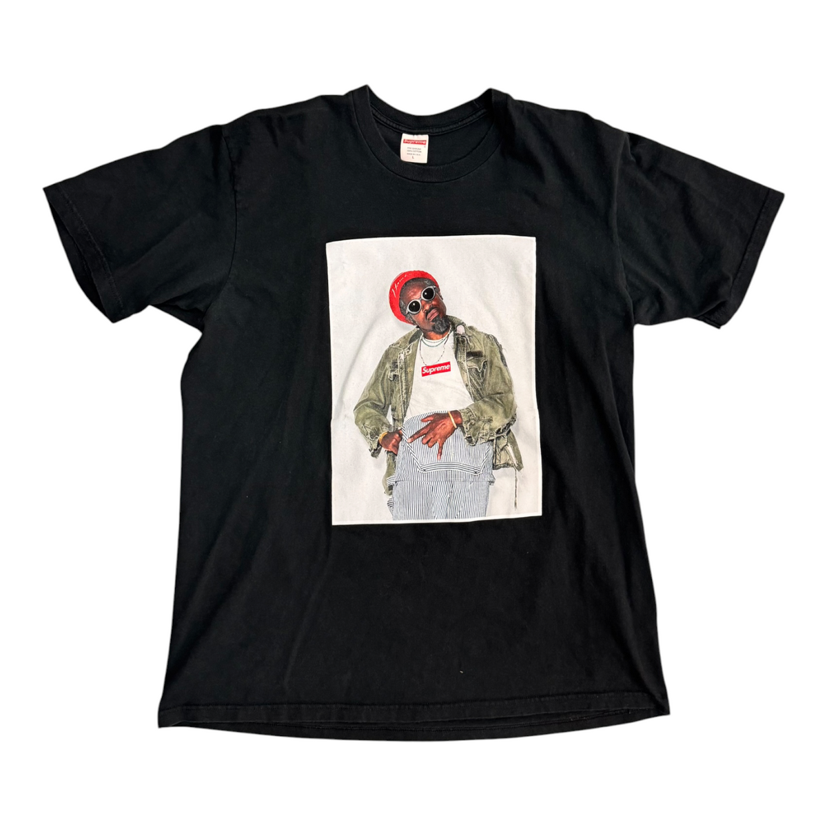 Supreme Andre 3000 black tee