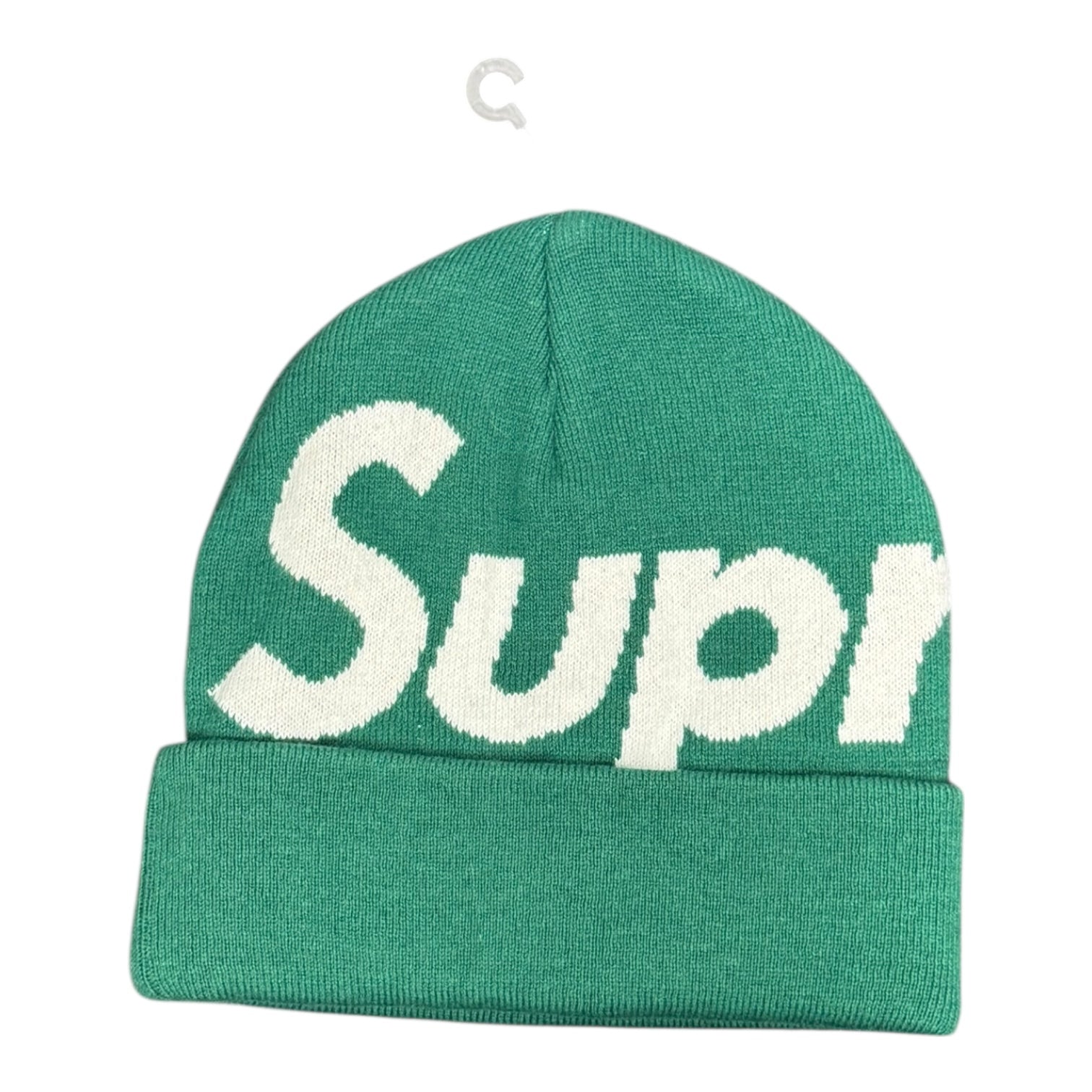 Supreme Big Logo Beanie Green