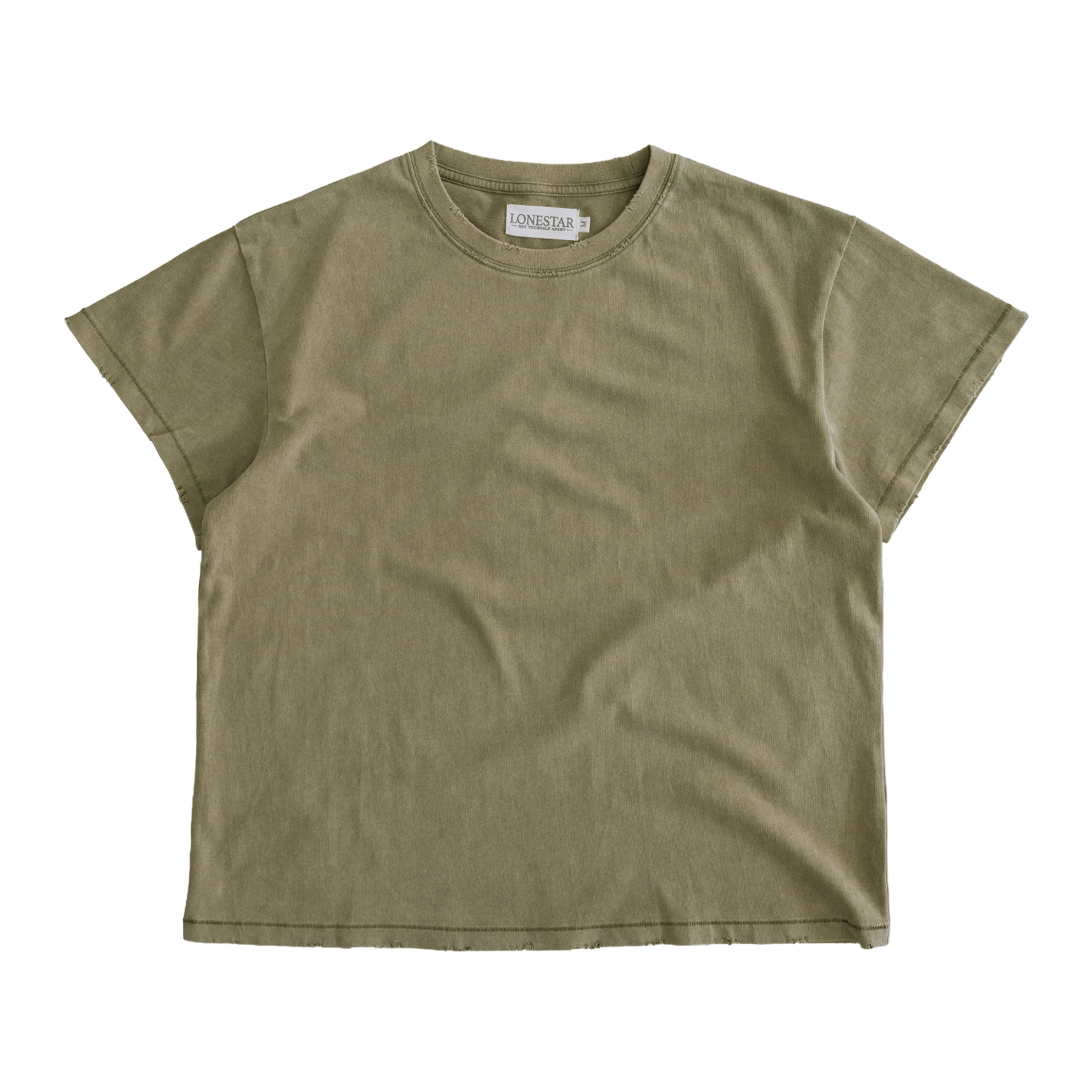 LONESTAR OLIVE BLANK TEE