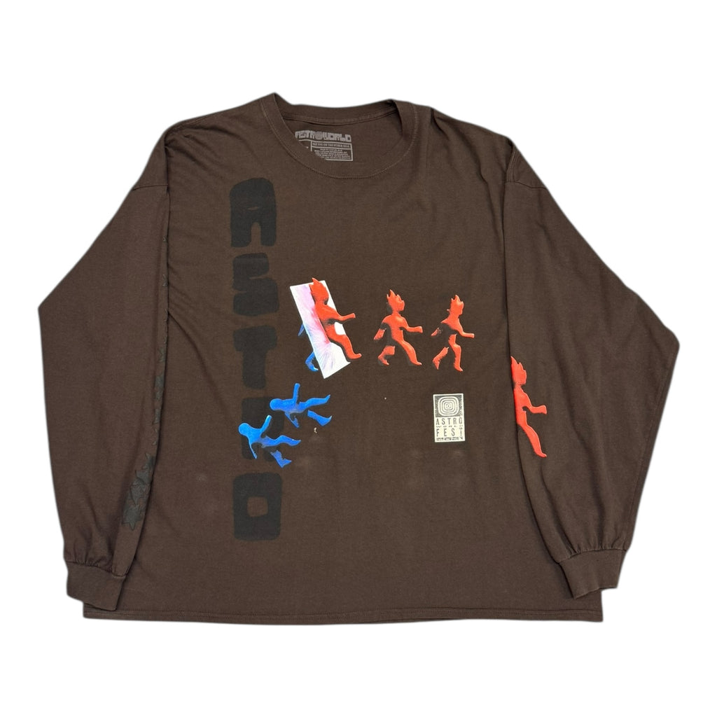 Travis Scott Astroworld Fest '21 Brown L/S Tee