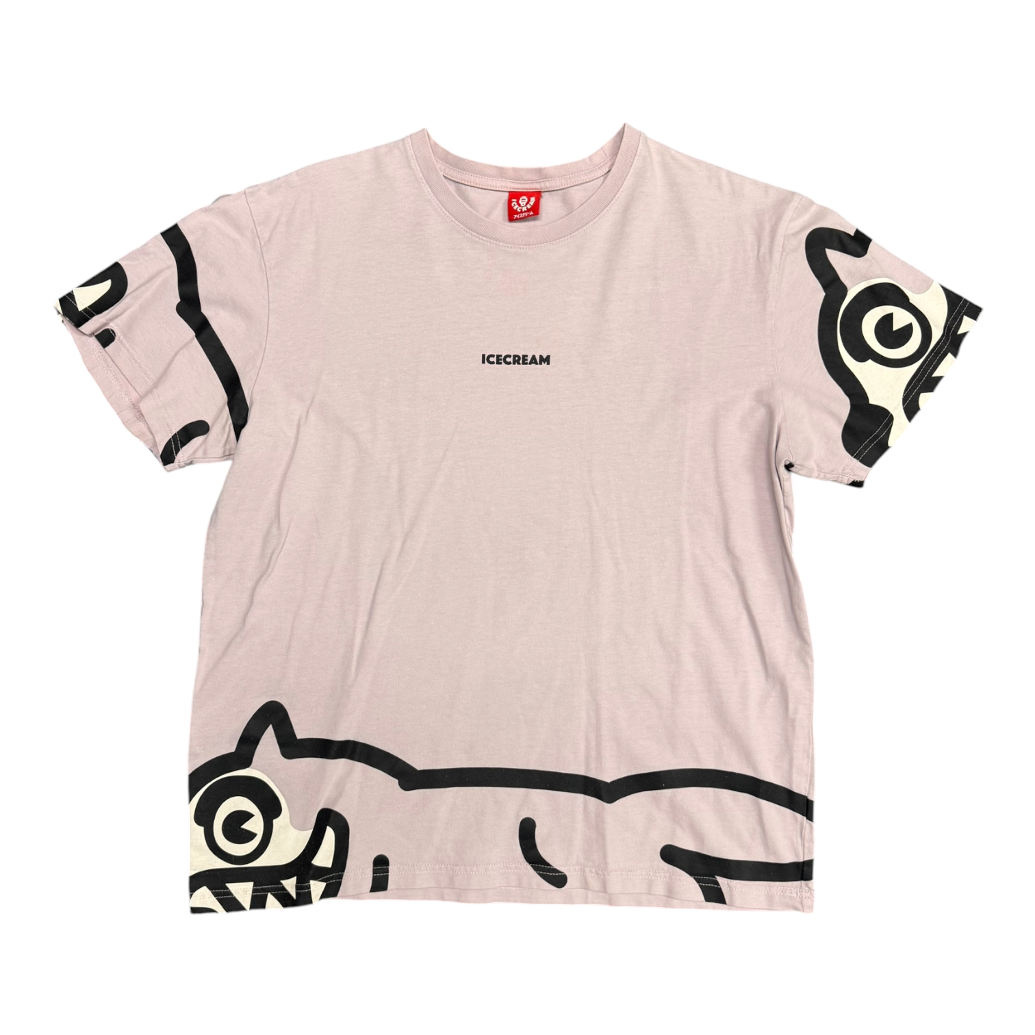 Ice Cream Dog Pink Tee