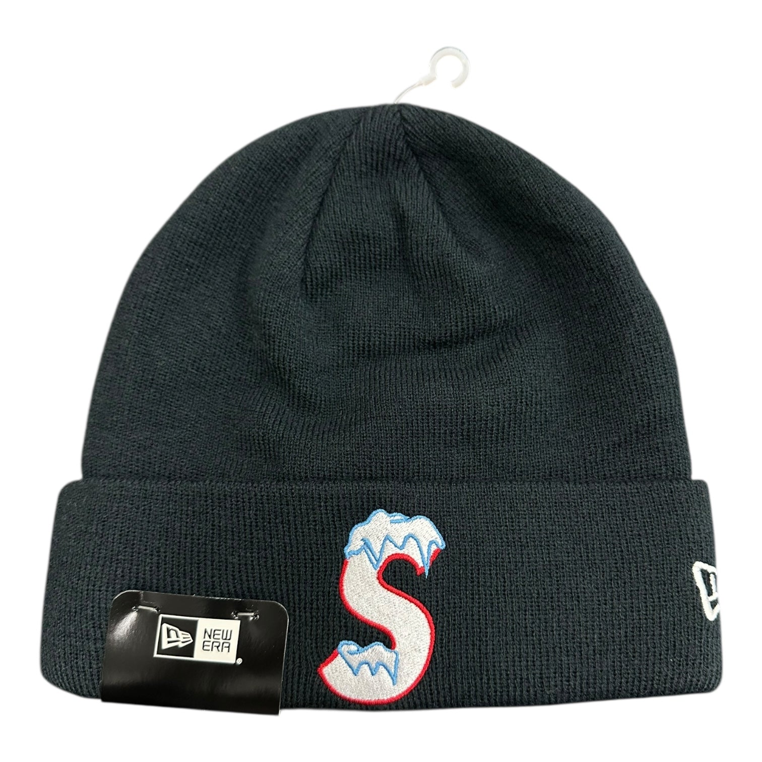 Supreme S Logo Snow Navy Beanie