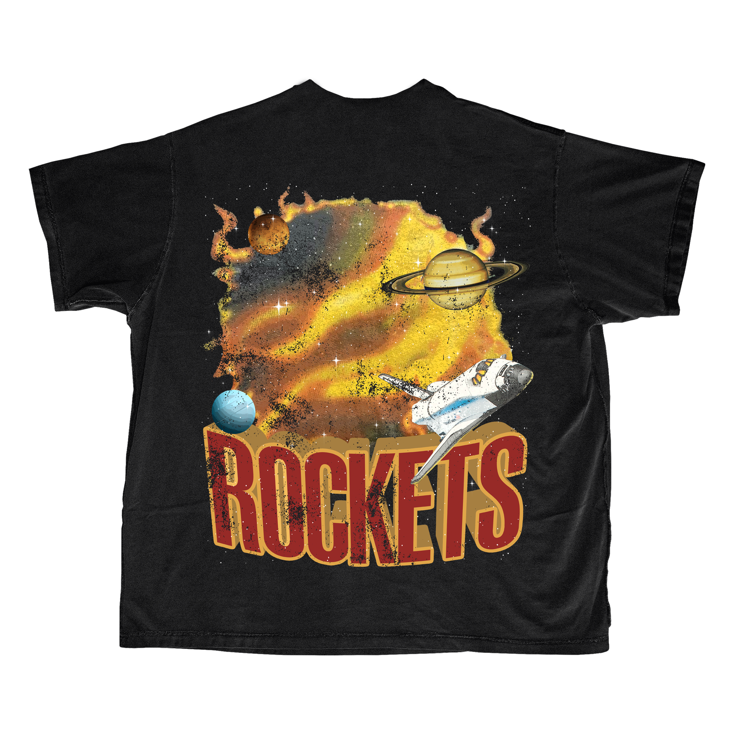 Houston Space City Black Tee