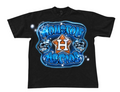 Houston Orange Star Skulls Black Tee