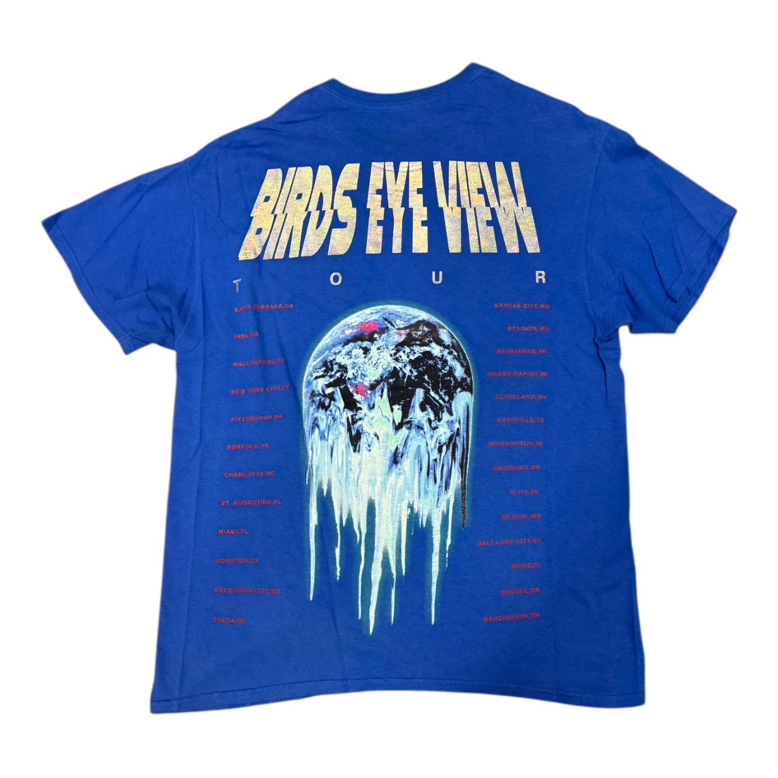 Travis Scott Birds Eye View Blue Tee