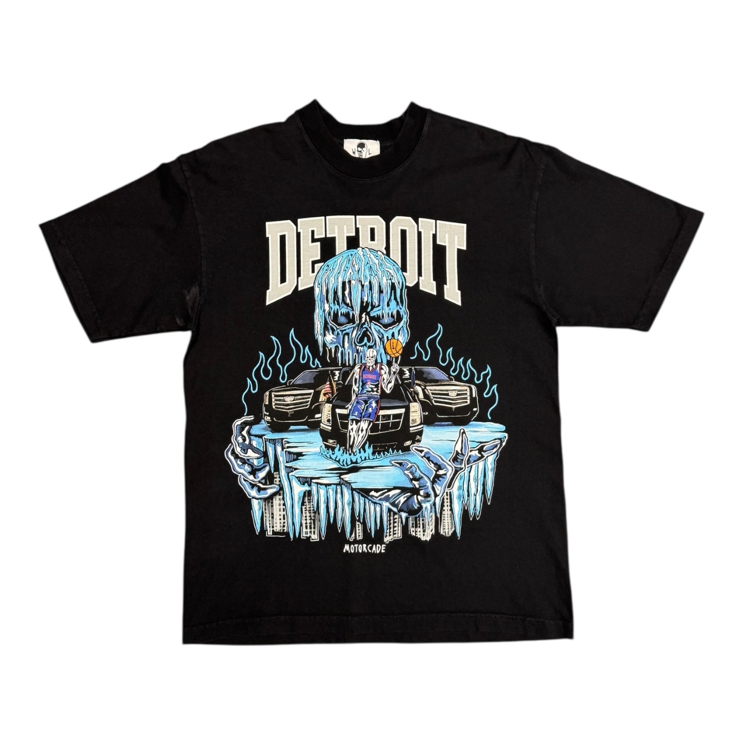 Warren Lotas Detroit Black Tee