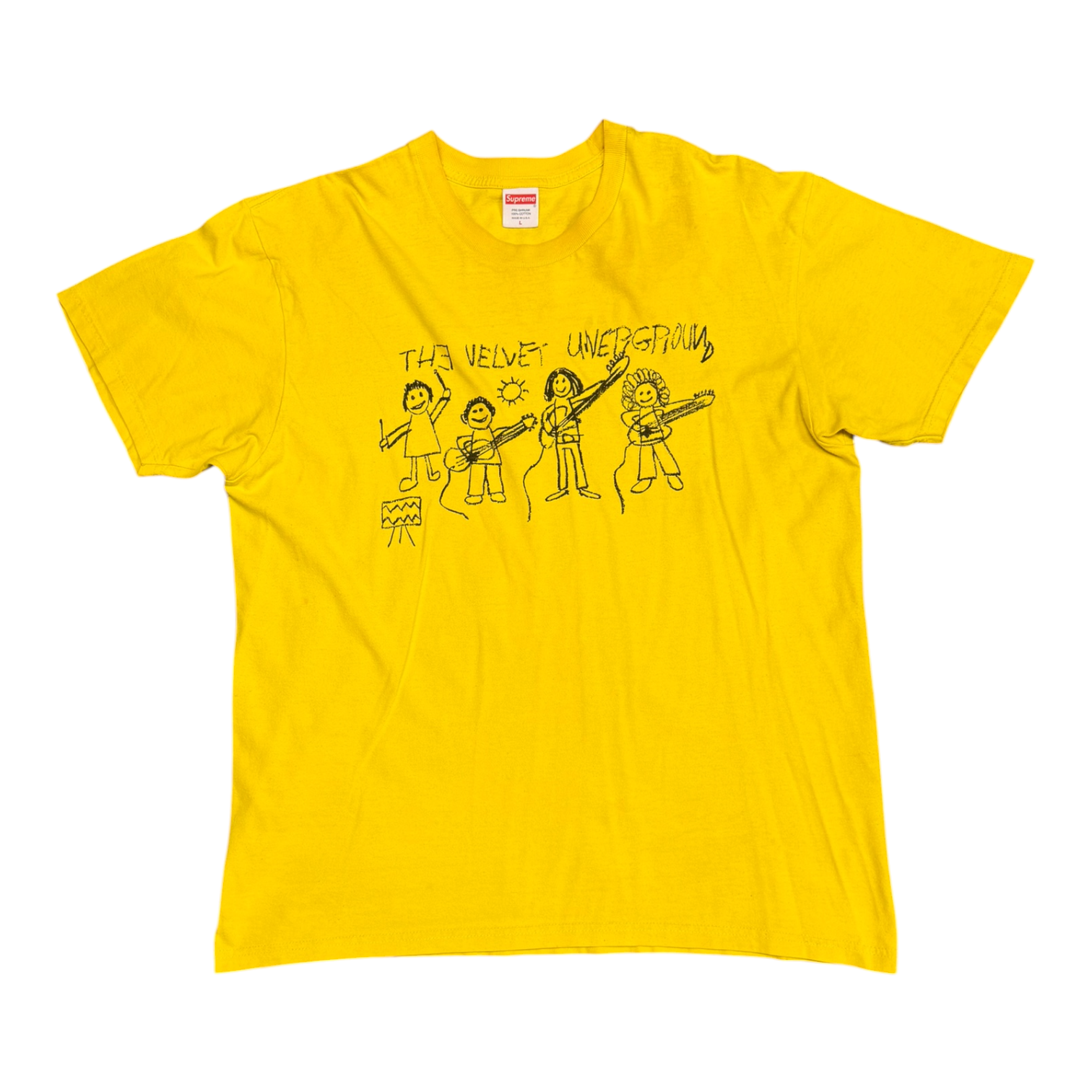 Supreme The Velvet Underground Yellow Tee