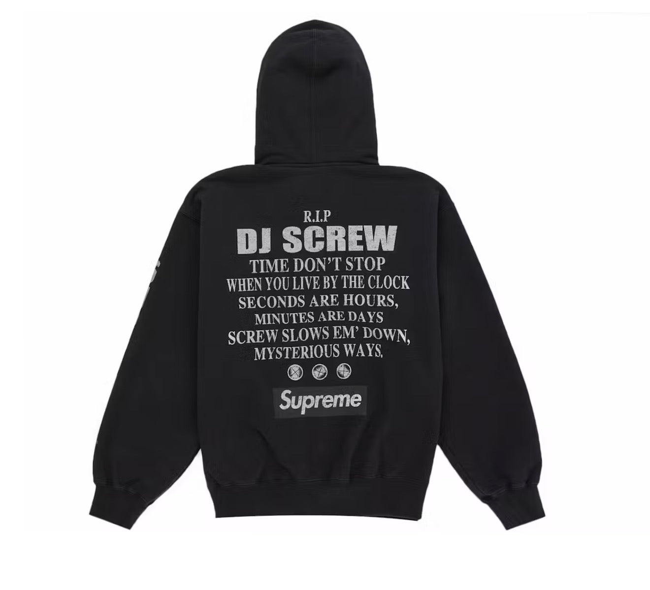 Supreme x DJ Screw Zip Up Hooded Sweatshirt