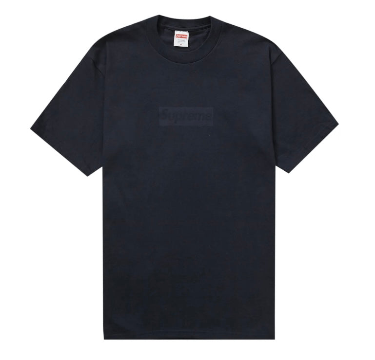 Supreme Tonal Black Box Logo Tee