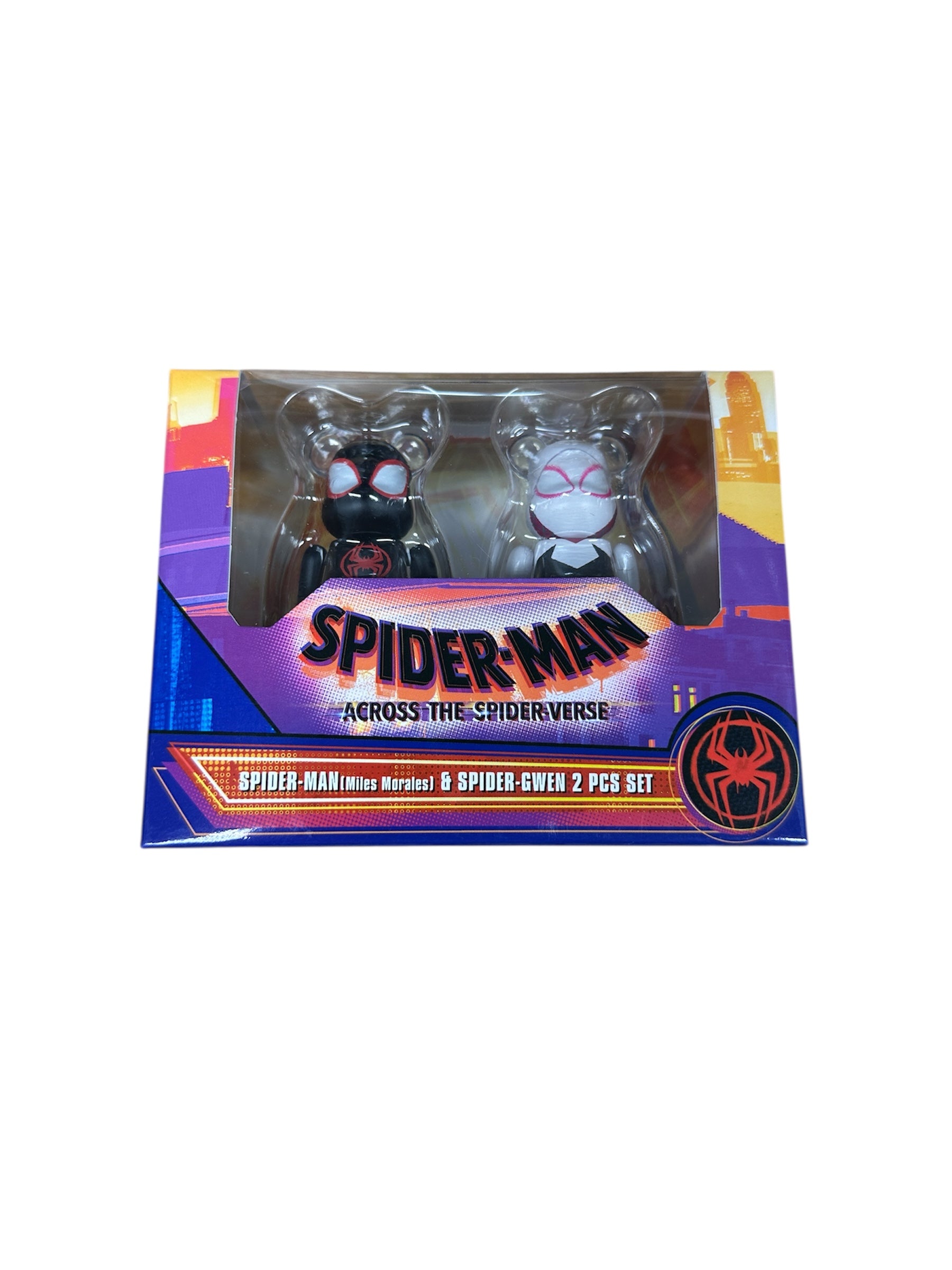 Medicom Bearbrick 2- Pack (Miles Morales & Spider Gwen)