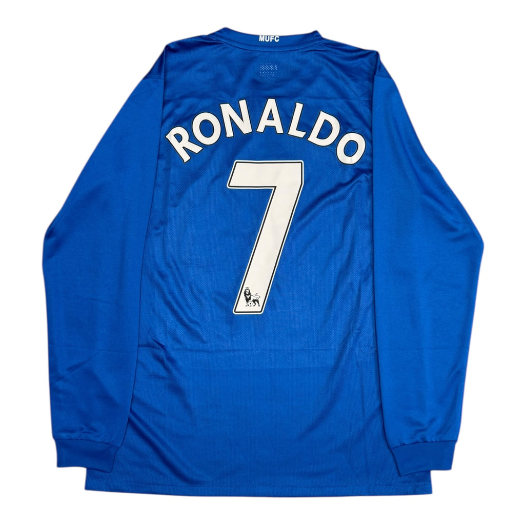 Manchester United 07/08 Third Blue L/S Jersey - RONALDO