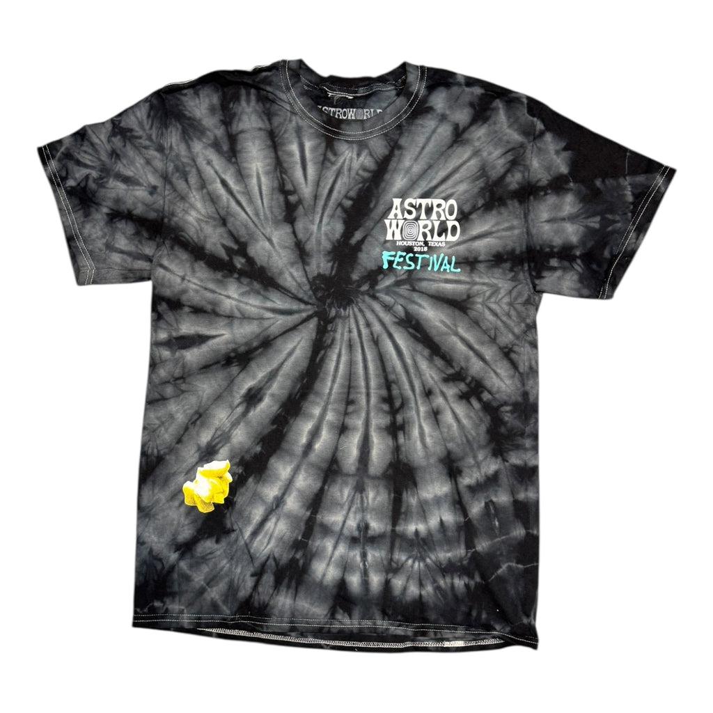 Travis Scott Astroworld Fest '18 Popcorn Grey Tie Dye Tee