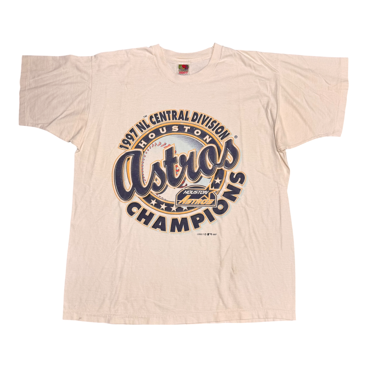 Houston Astros 1997 Central Division Champions White Tee