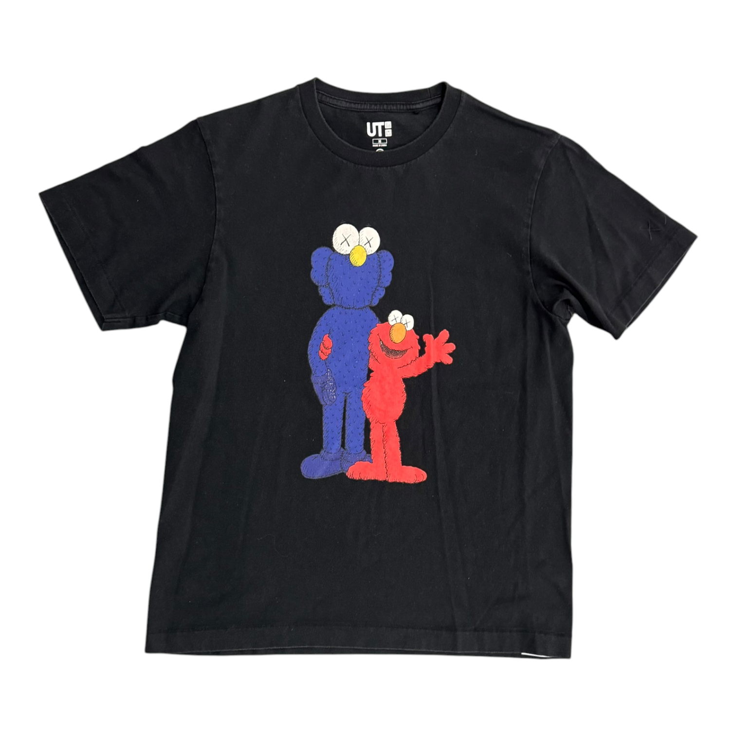 Uniqlo Sesame Street Kaws Black Tee