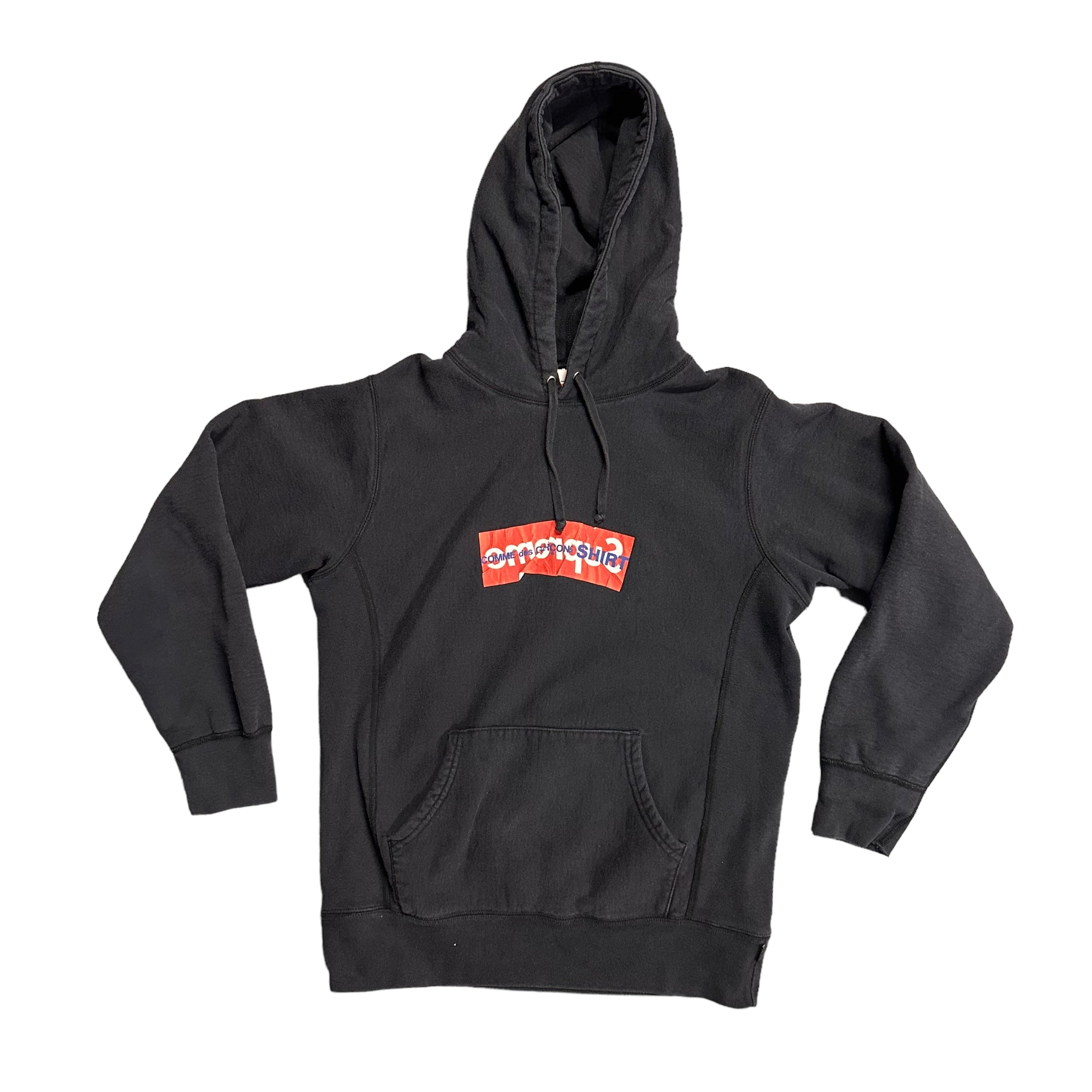 Supreme CDG Box Logo Black Hoodie