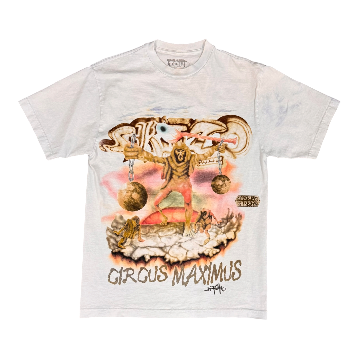 Travis Scott Utopia Tour Skitzo White Tee