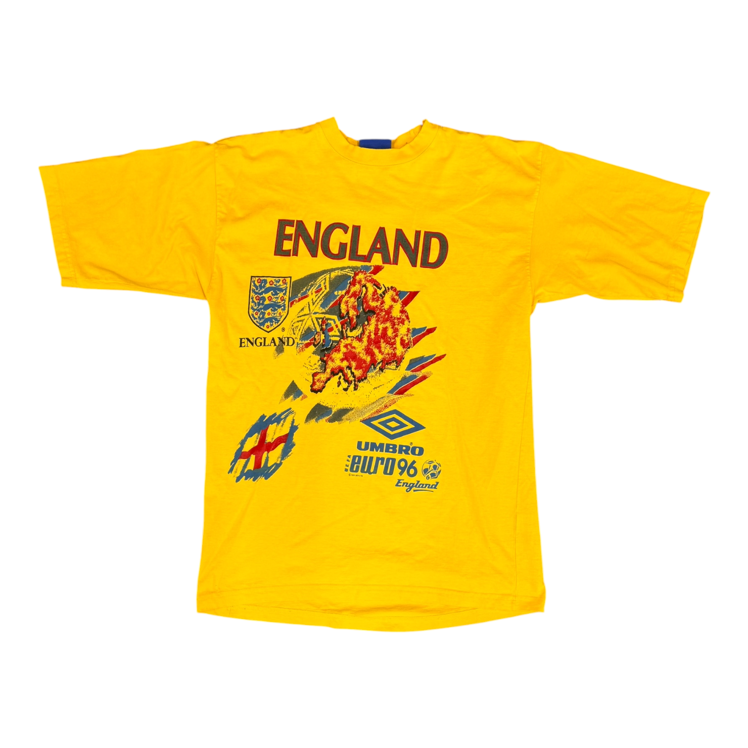 Umbro England Euro 96 Yellow Tee
