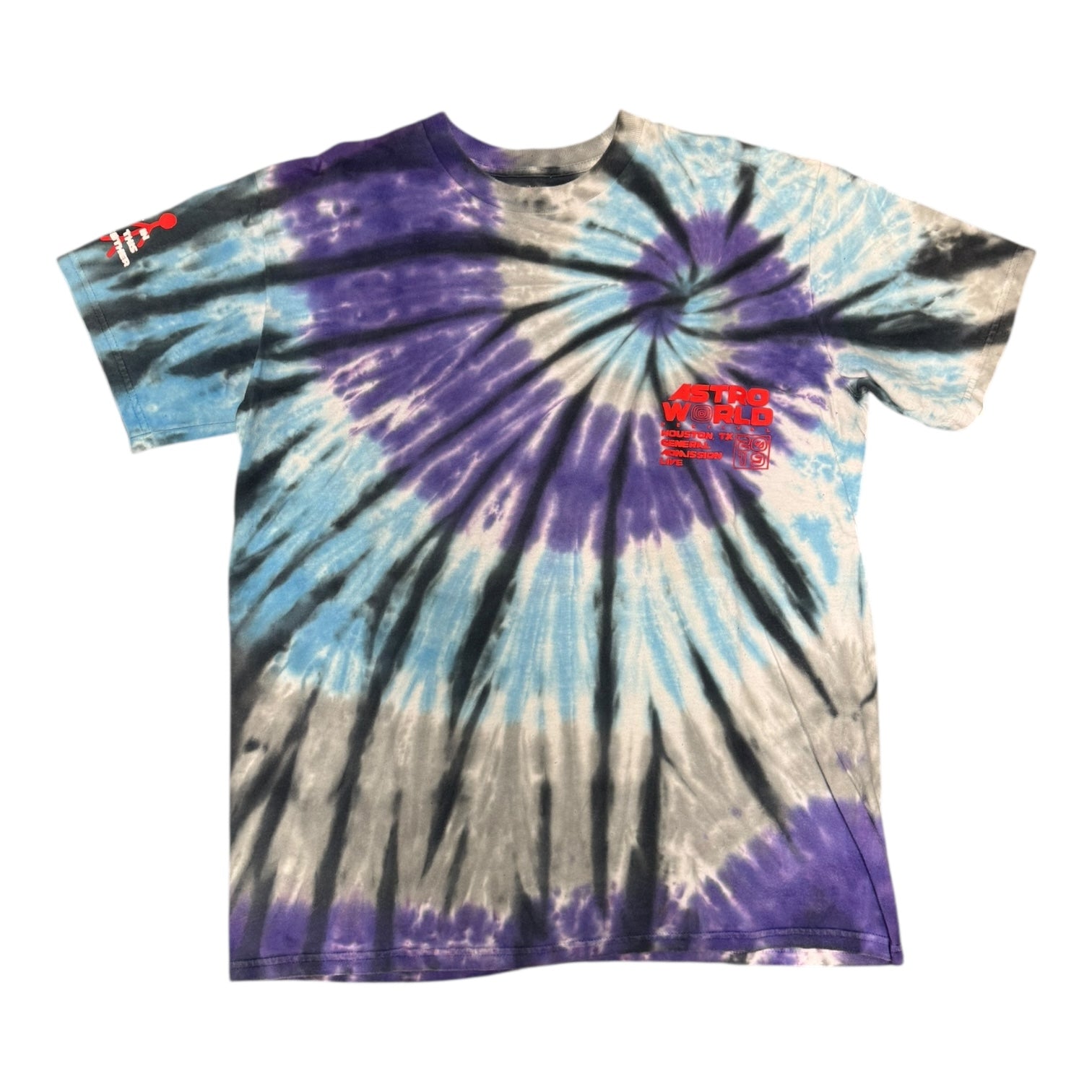 Travis Scott Astroworld Fest ‘19 Official Souvenir Tie Dye Tee