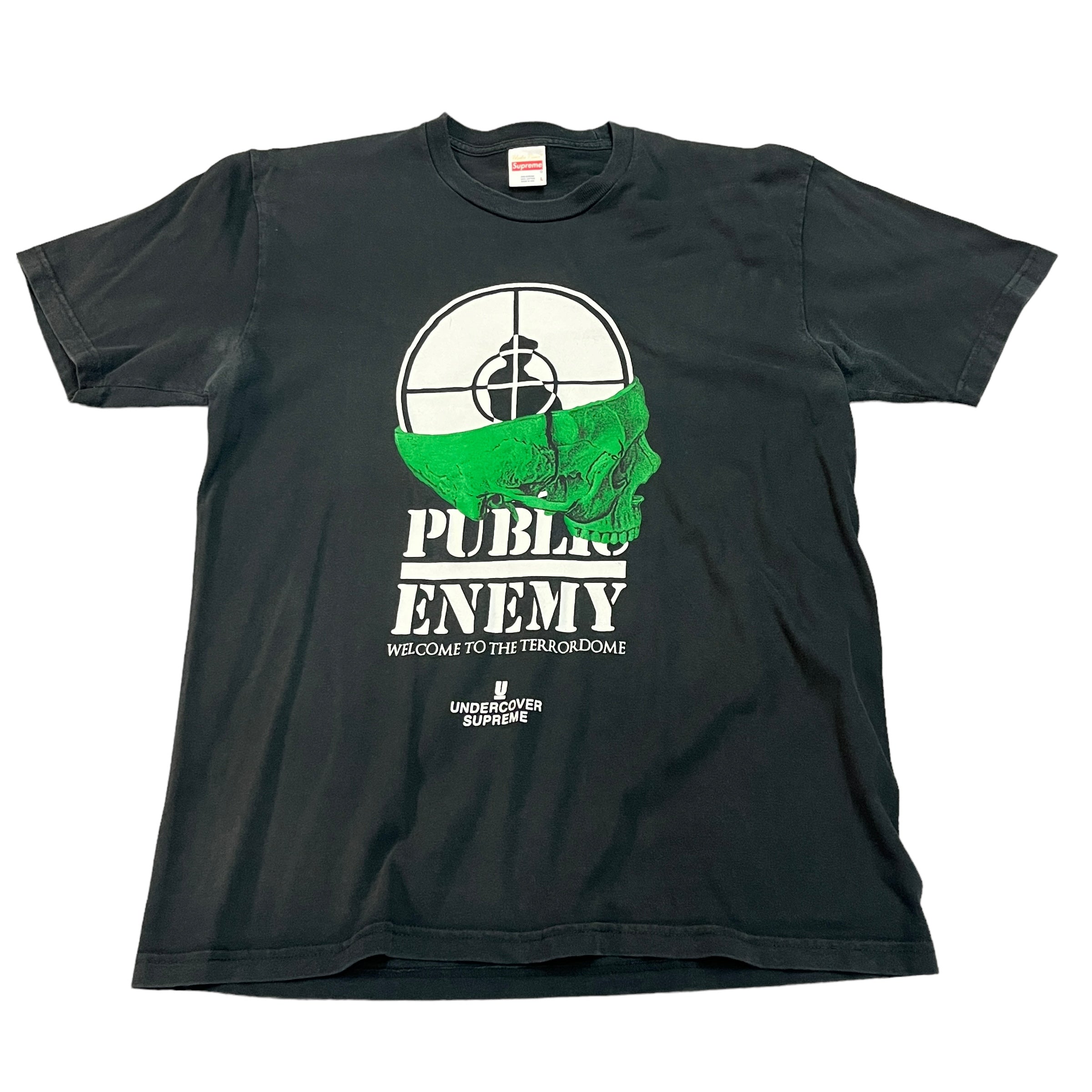 Supreme x Undercover Public Enemy Skull Black Tee
