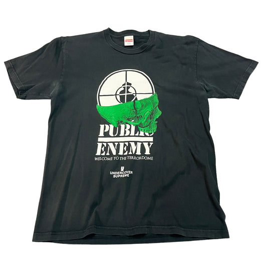 Supreme x Undercover Public Enemy Skull Black Tee