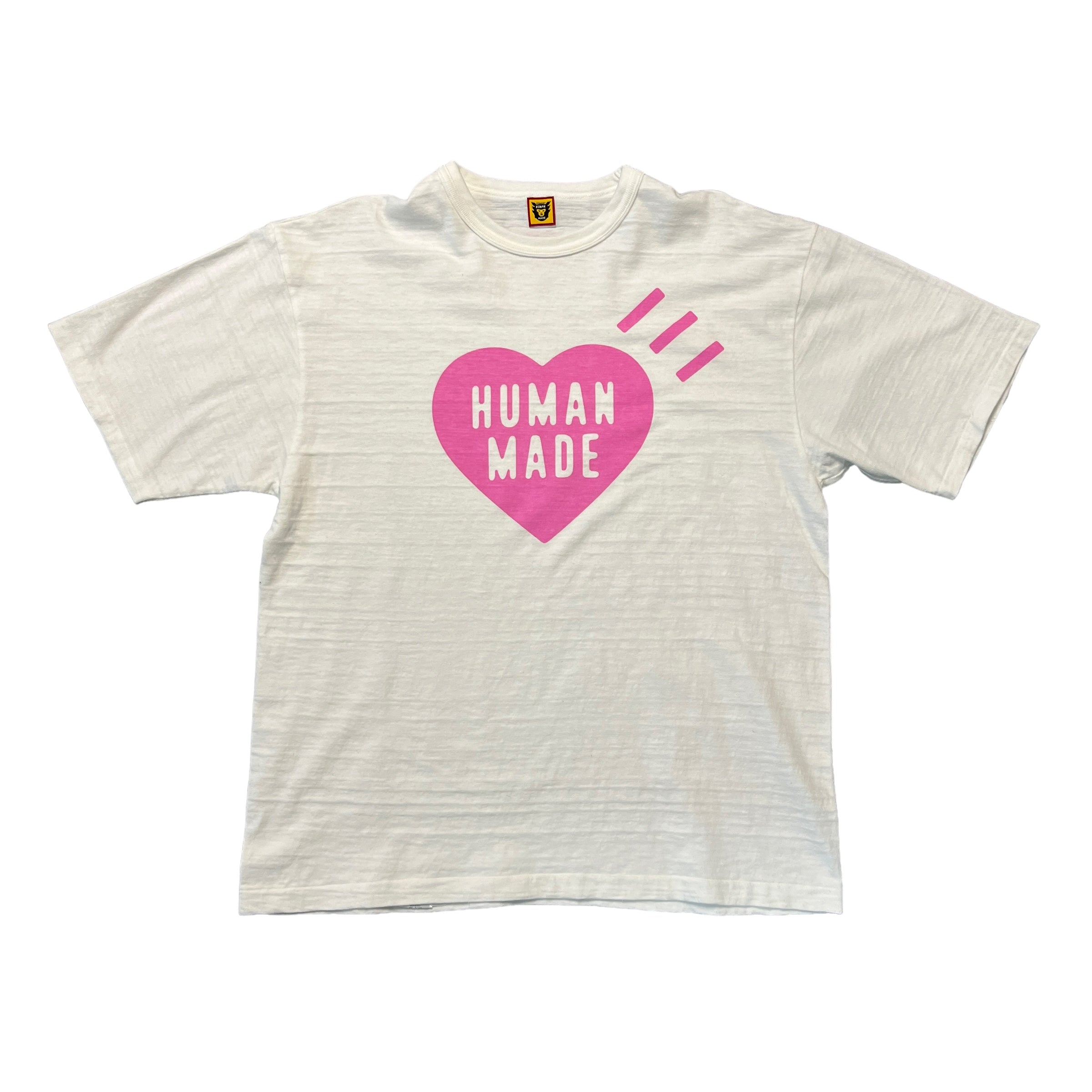 Human Made Pink Heart White Tee