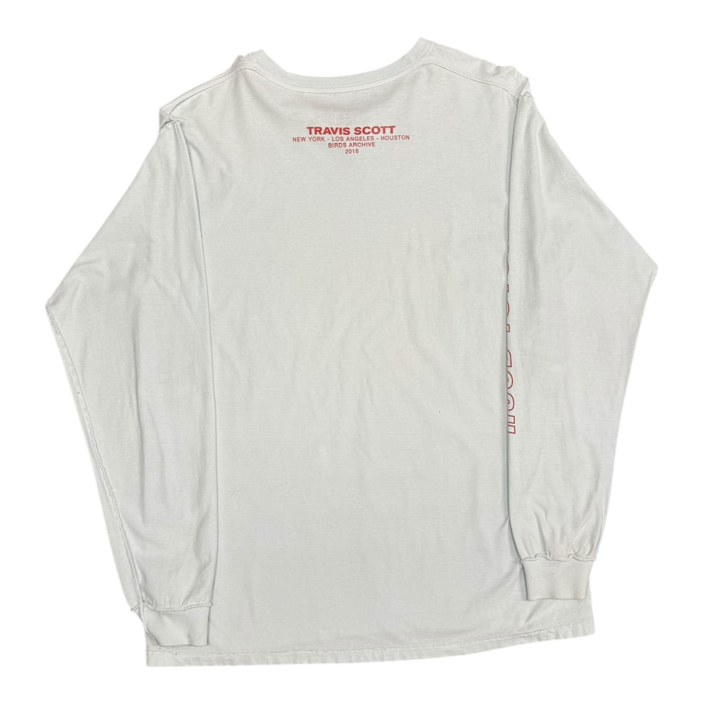 Travis Scott Birds Hood Toyota White L/S Tee