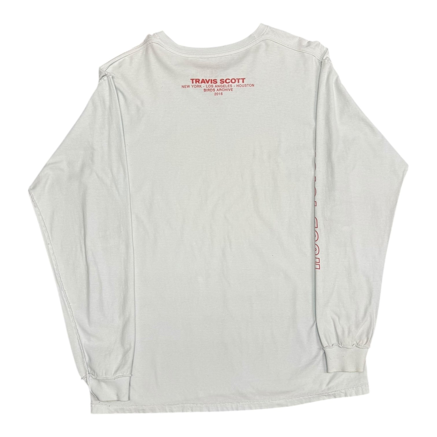Travis Scott Birds Hood Toyota White L/S Tee