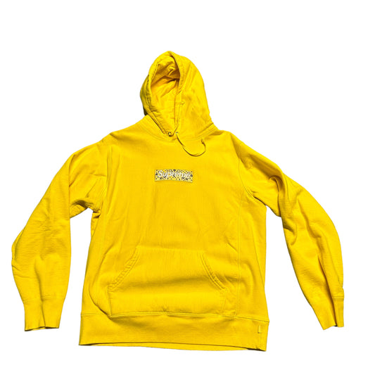 Supreme Bandana Box Logo Yellow Hoodie