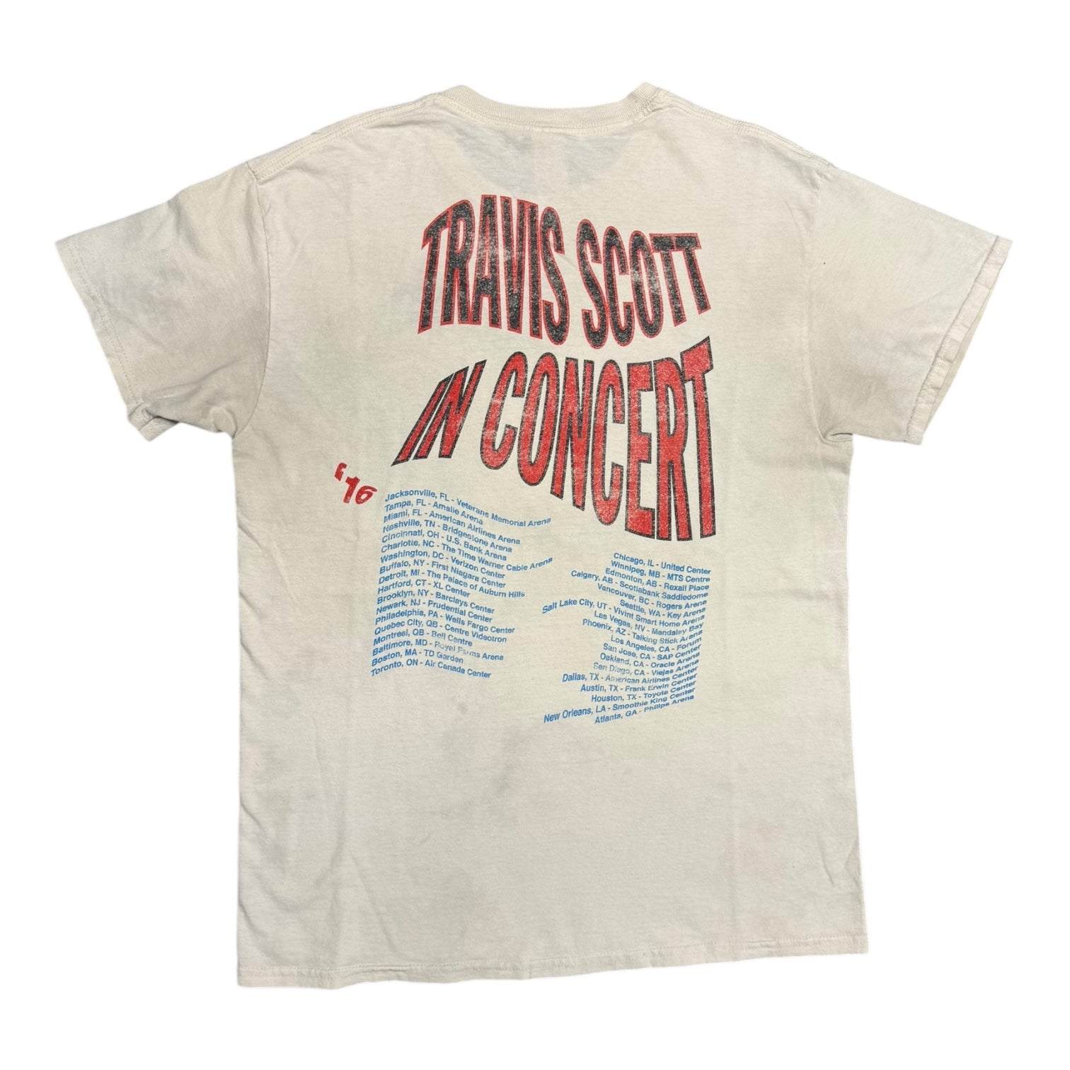 Travis Scott Rodeo '16 Concert Creme Tee