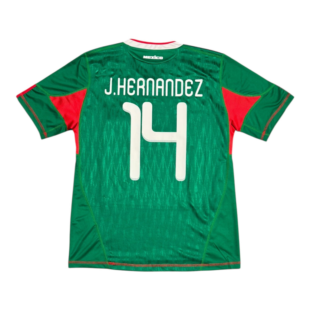 Mexico 2010 Home Green Jersey - J. HERNANDEZ