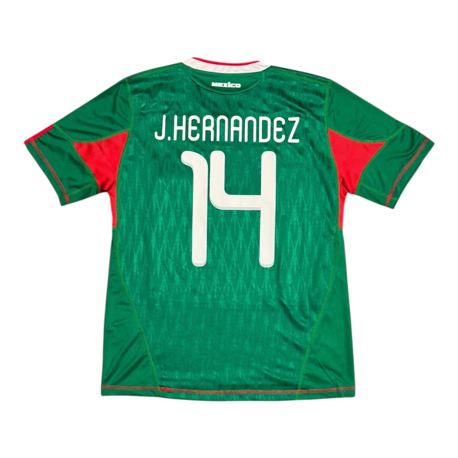 Mexico 2010 Home Green Jersey - J. HERNANDEZ