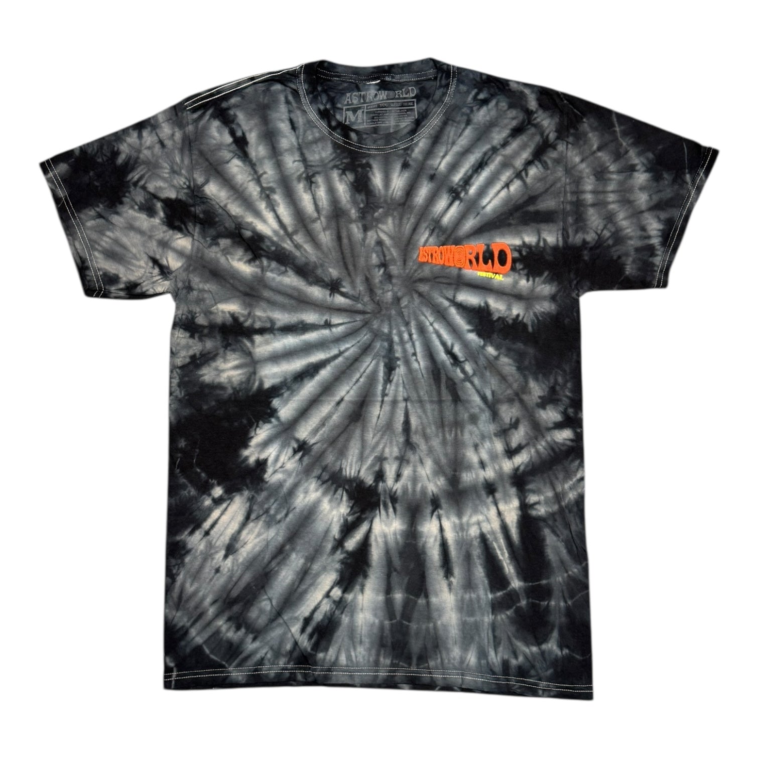 Travis Scott Astroworld Fest '18 Skeleton Tie Dye Tee