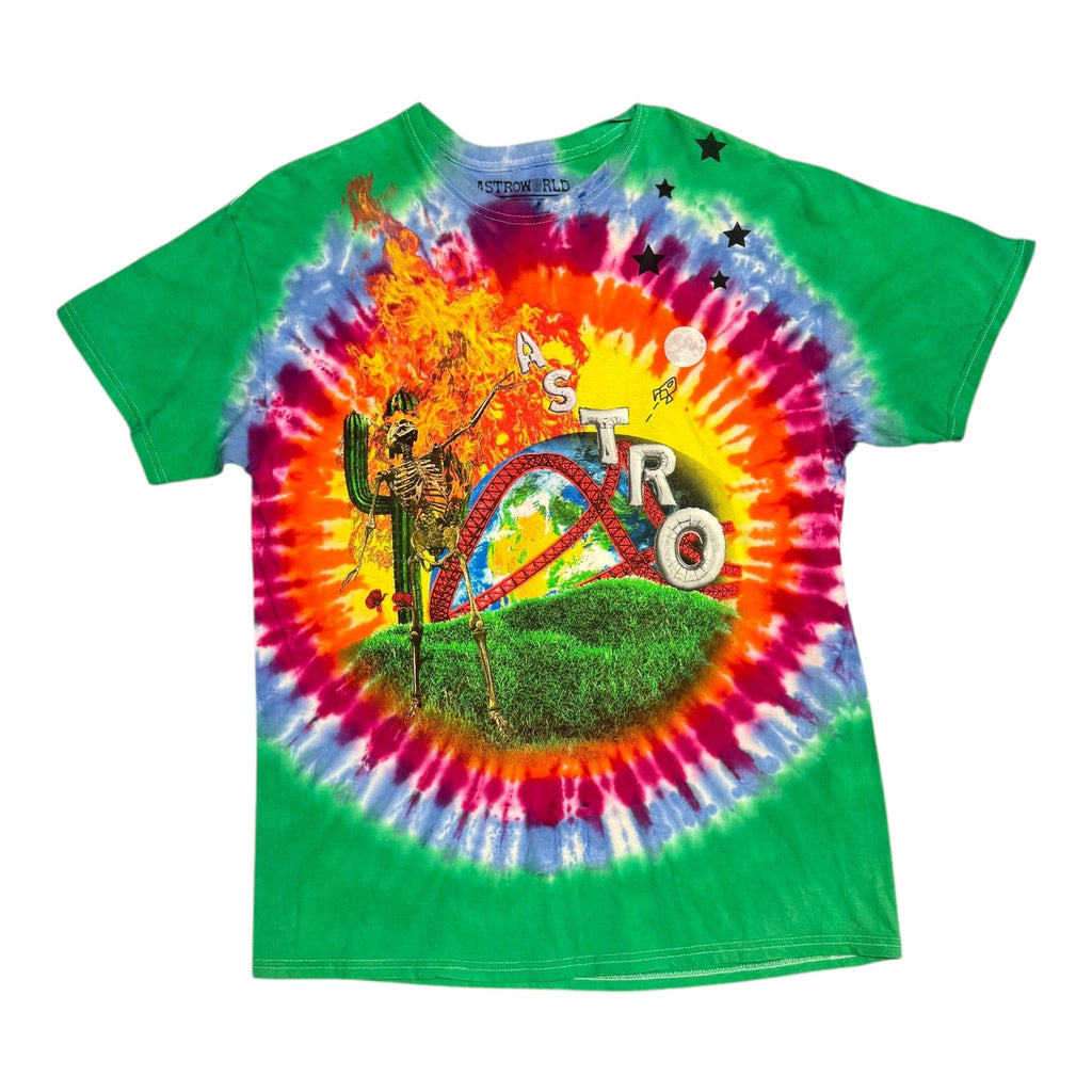 Travis Scott Astroworld Fest '18 Smiley Green Tie Dye Tee