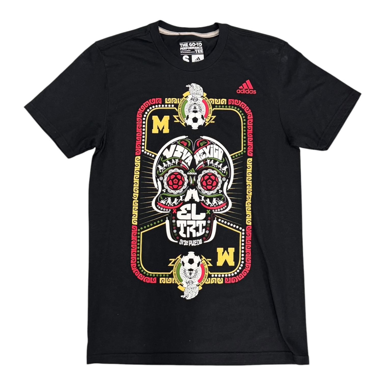 Adidas Mexico Skull Black Tee