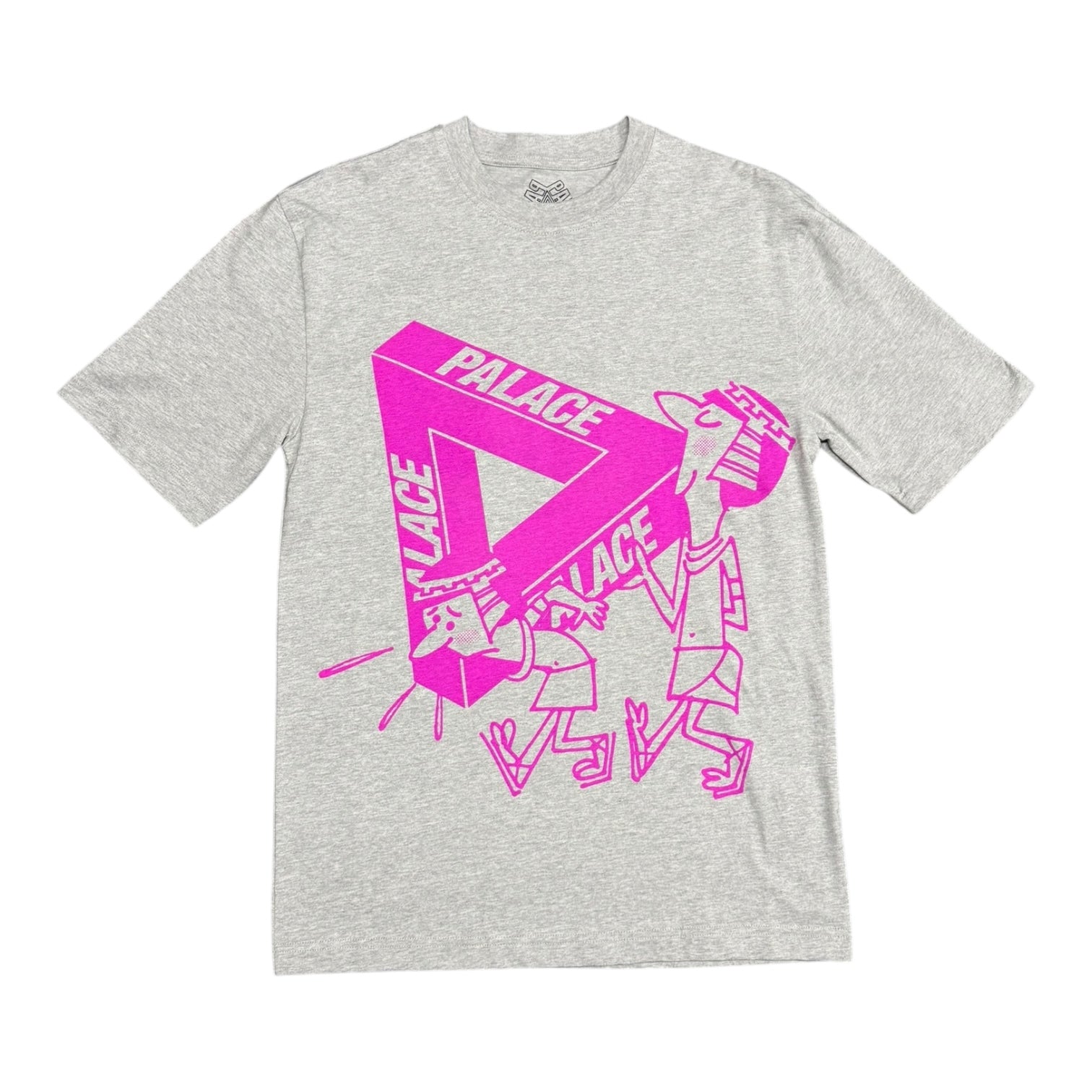 Palace Pink Tri Ferg Grey Tee