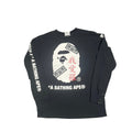 Bape x Naruto Ape Head L/S Black Tee