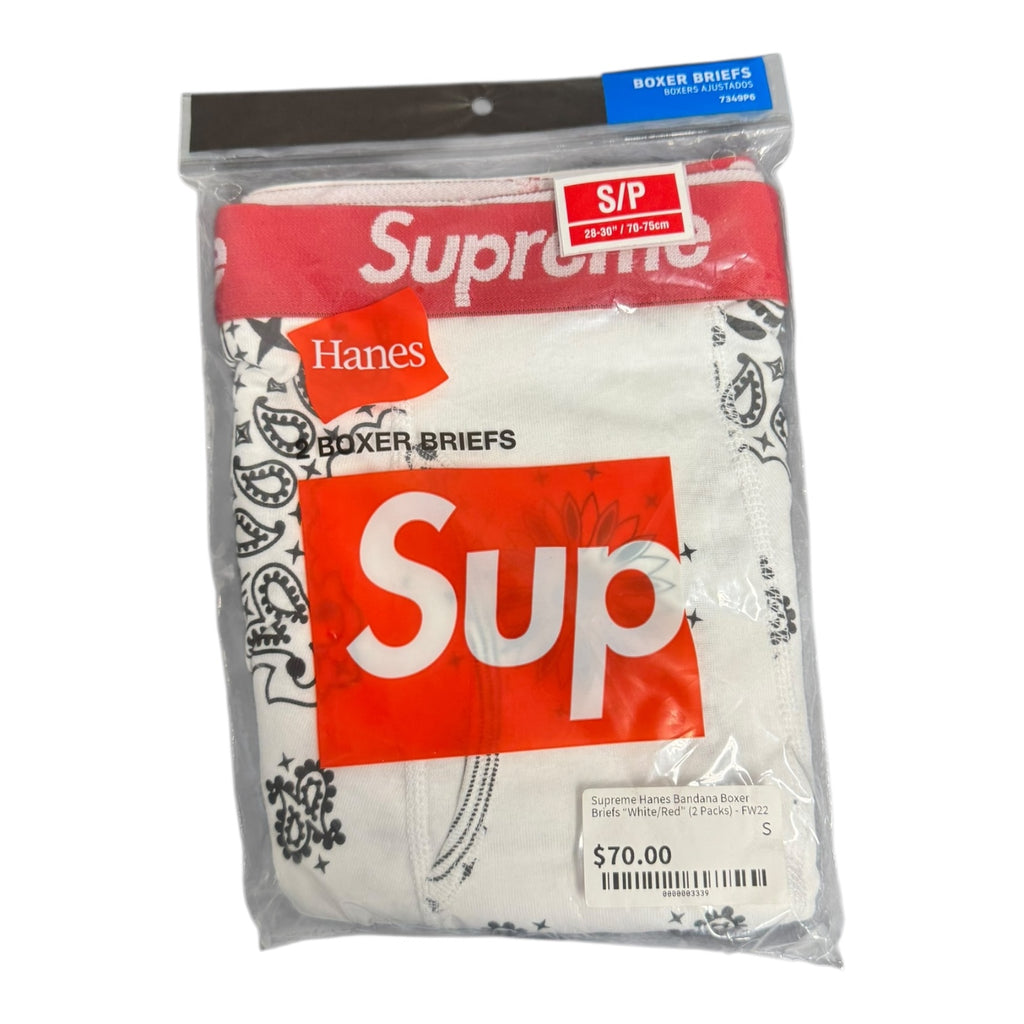 Supreme White Bandana Boxers