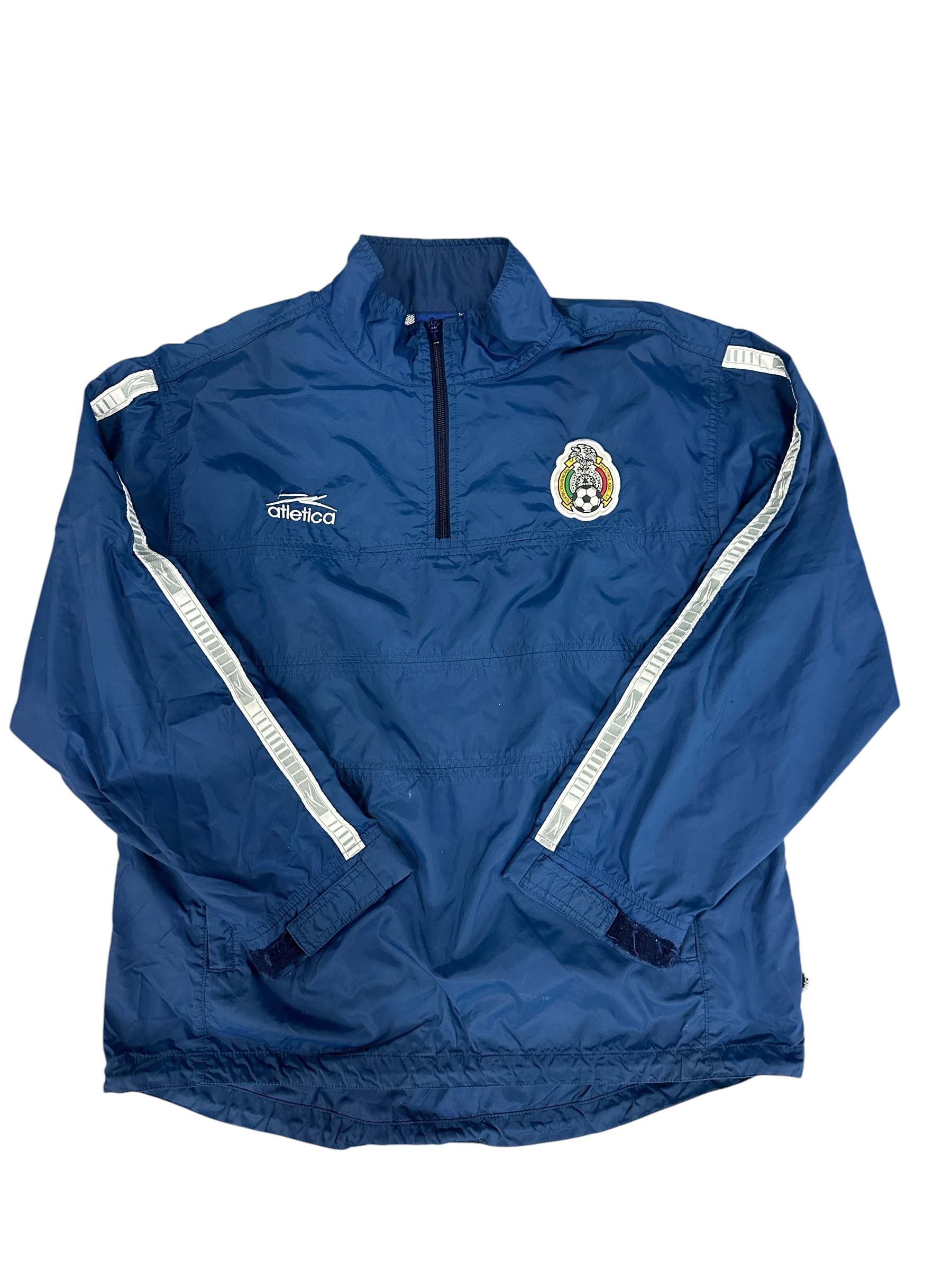 Mexico 2000-2002 Navy Blue Atlética Quarter Zip