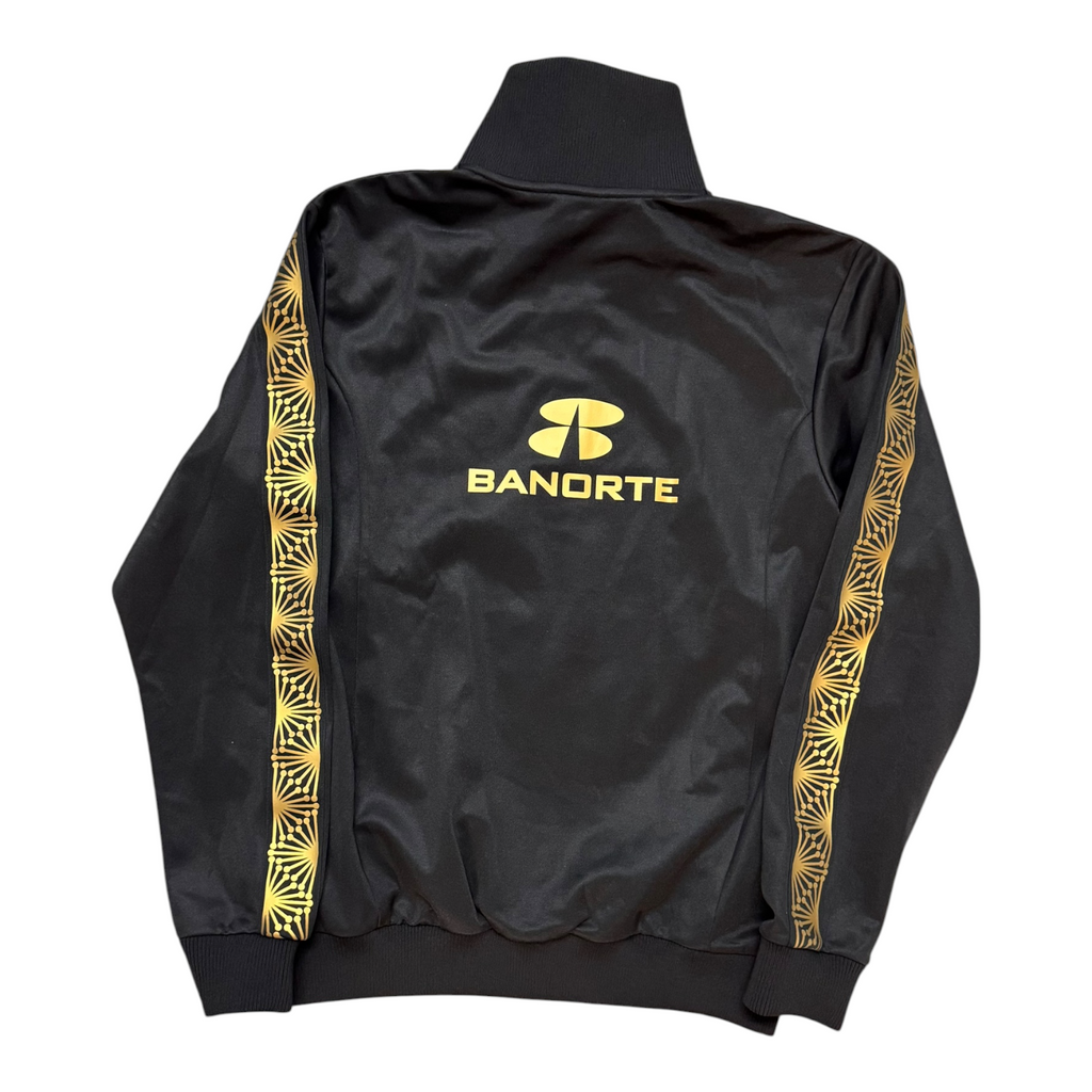 Mexico black gold zip up jacket
