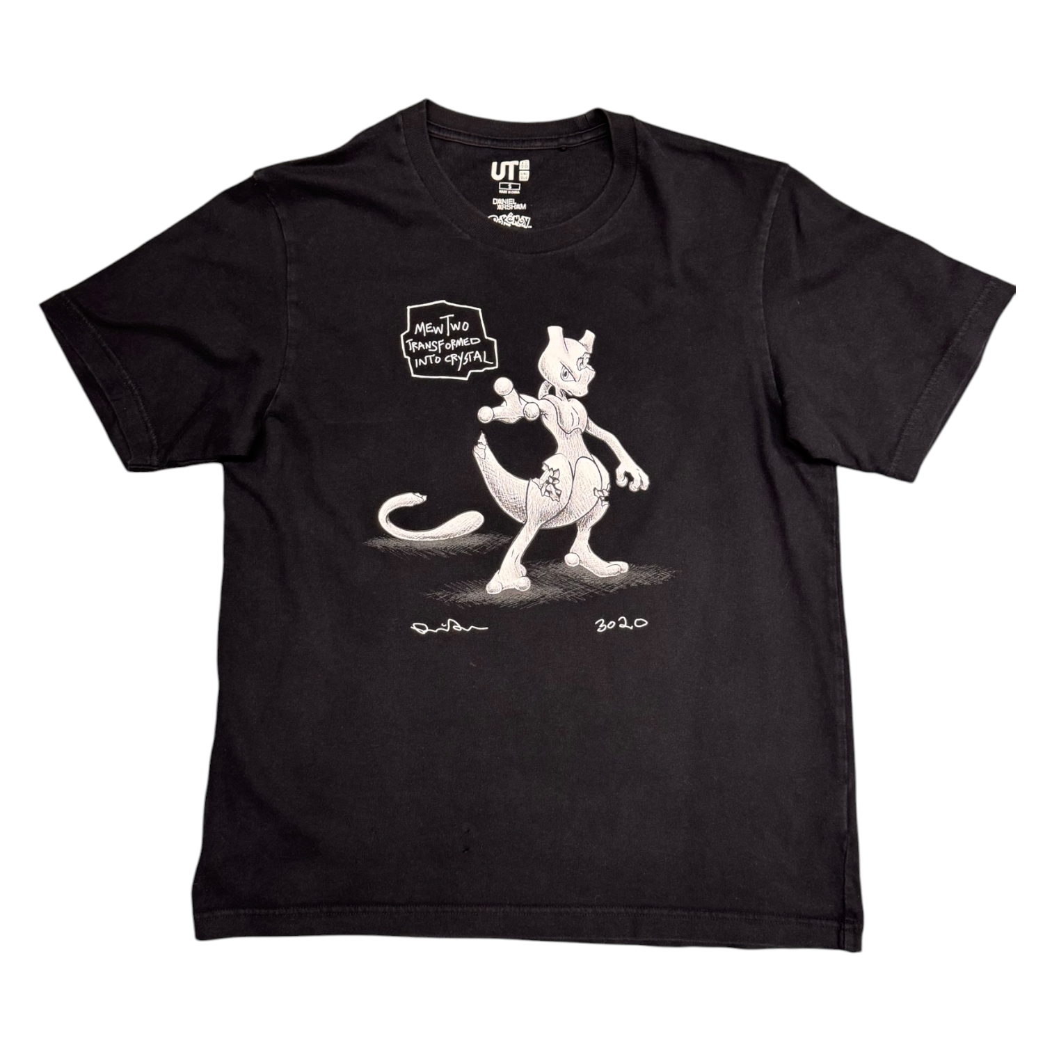 Uniqlo x Pokemon Mewtwo Black Tee